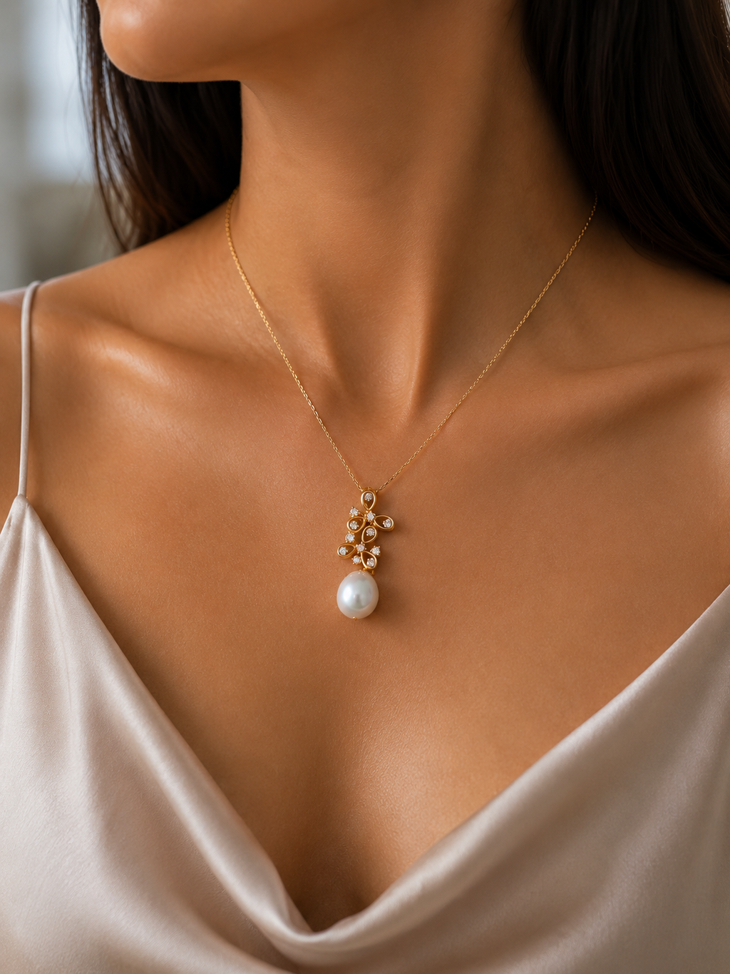 Pearlescent Bloom Pendant